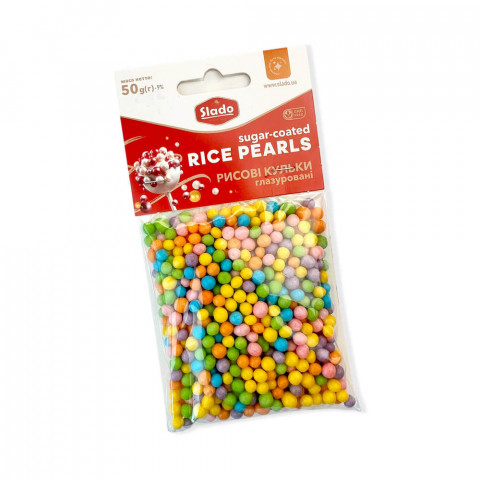 Кульки рисові Пастель №3 перламутрові 5мм 50г