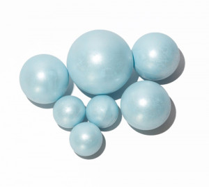 Шоколадные сферы Голубые перламутр (7шт)