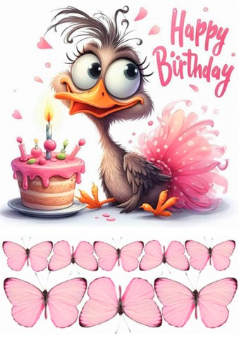 Вафельная картинка "День рождения №6"