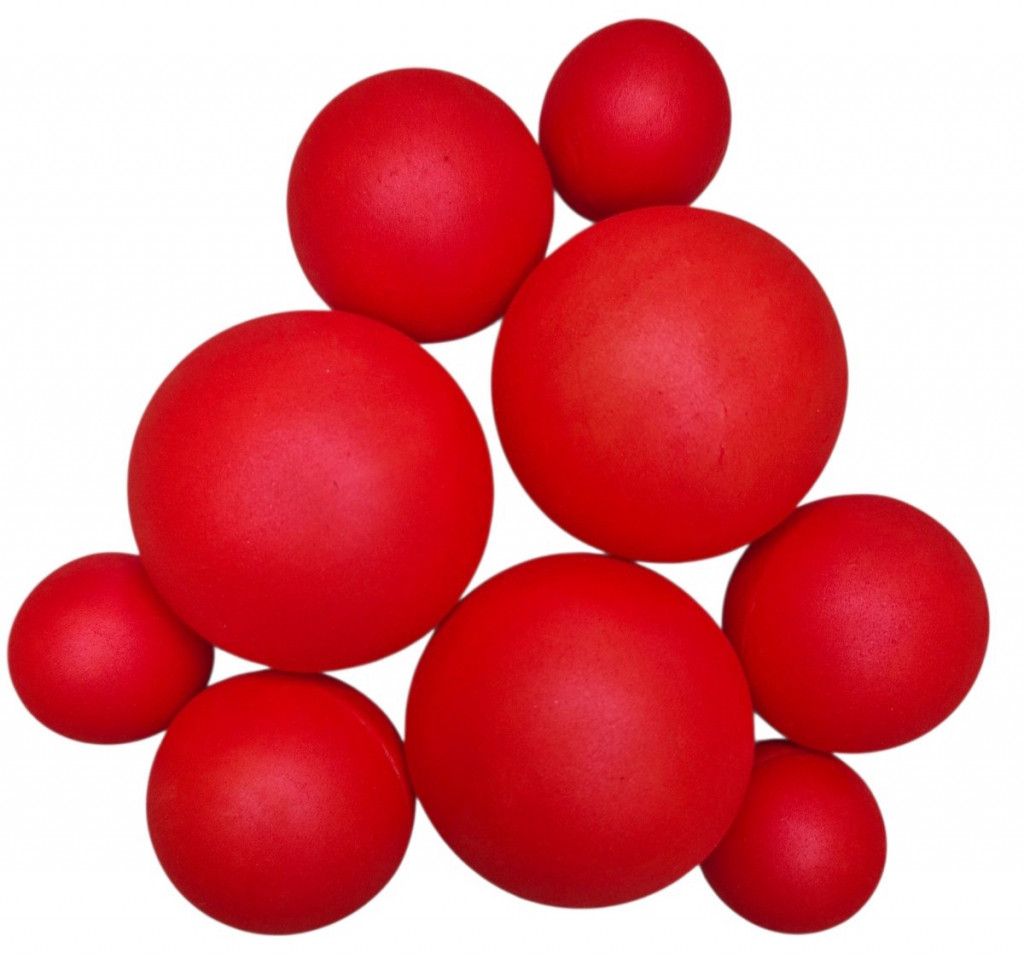 Шоколадні сфери Червоний велюр (9шт)