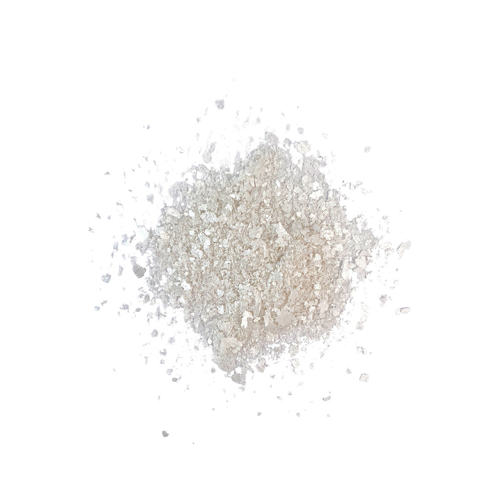 Вафельні блискітки перламутр білий 15г