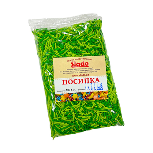 Посипка палочки мікс “Травичка” 100г