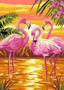 Вафельная картинка "Фламинго №9"