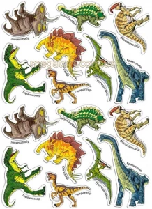 Вафельная картинка "Динозавры, драконы №3"