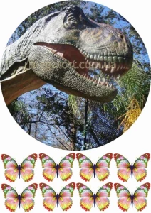Вафельная картинка "Динозавры, драконы №7"