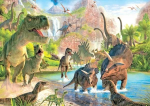 Вафельная картинка "Динозавры, драконы №9"