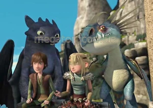 Вафельная картинка "Динозавры, драконы №14"