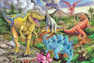 Вафельная картинка "Динозавры, драконы №17"