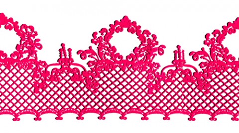 Кружево из айсинга №27 "Вишня"