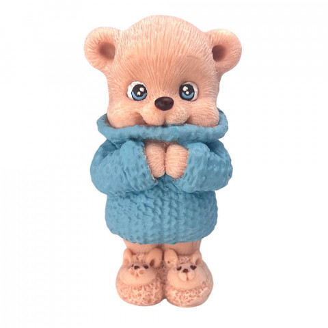 Шоколадная фигурка “Медвежонок в голубой кофточке”