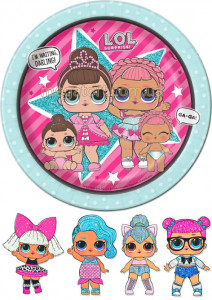 Вафельная картинка "Куклы Лол №28"