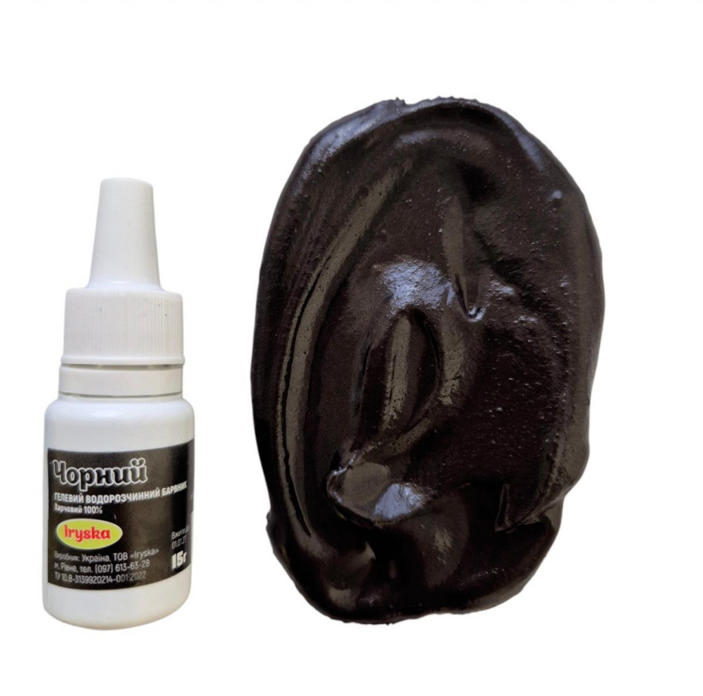 Гелевый краситель Iryska "Черный" 15г