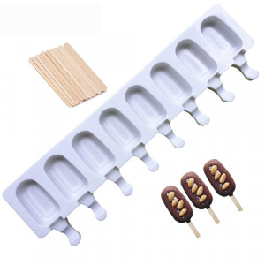 Силиконовая форма Эскимо мини 8 ячеек с палочками