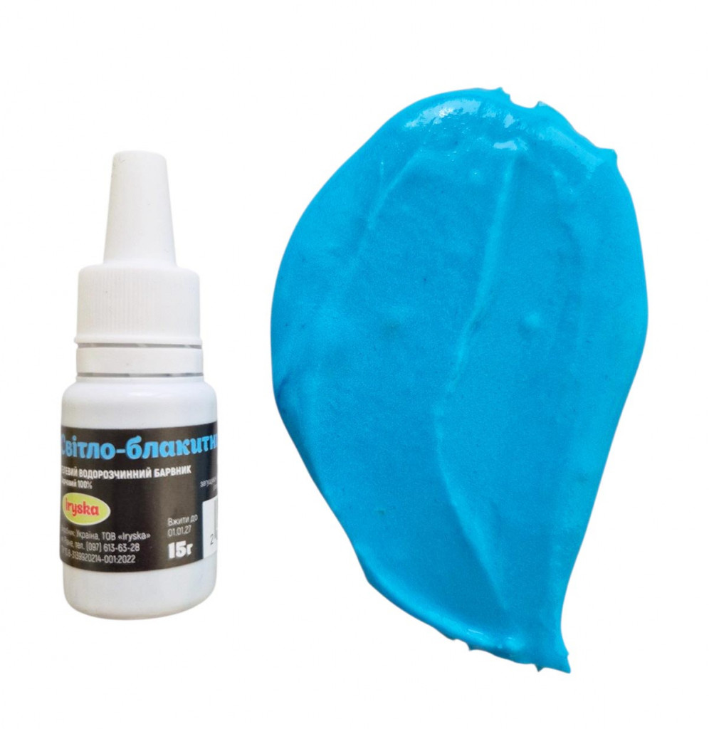 Гелевый краситель Iryska "Светло-голубой" 15г