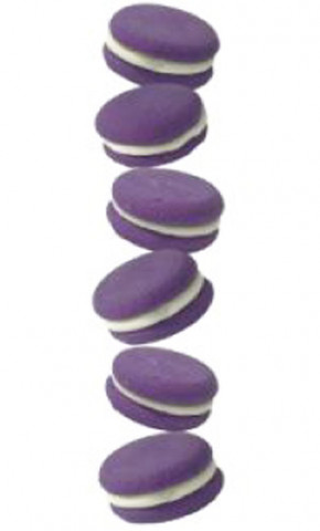 Набор безе Макаронс сиреневые 3см