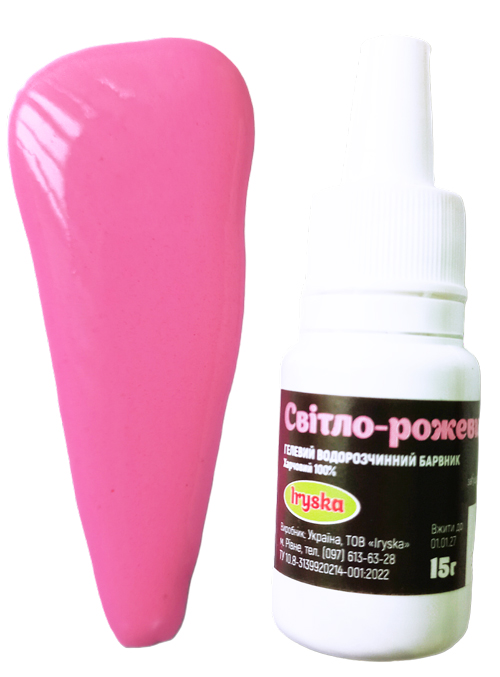 Гелевый краситель Iryska "Светло-розовый" 15г