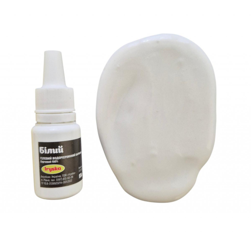 Гелевый краситель Iryska "Белый" 15г