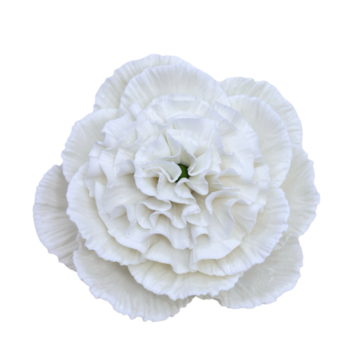 Сахарное украшение пион премиум белый