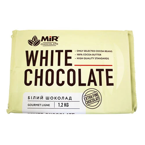 Шоколад белый MIR White Chocolate 1,2кг