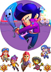 Вафельная картинка "Бравл Старс №11"