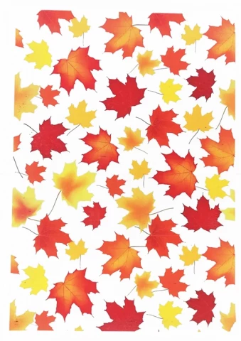 Вафельна картинка листя
