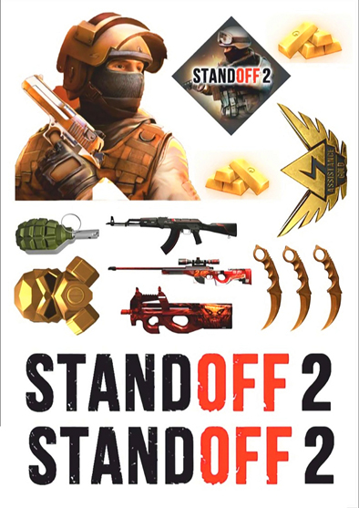 Вафельная картинка для топперов и пряников Standoff 04