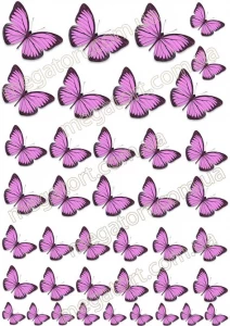 Вафельная картинка "Бабочки №49"