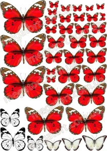 Вафельная картинка "Бабочки №53"