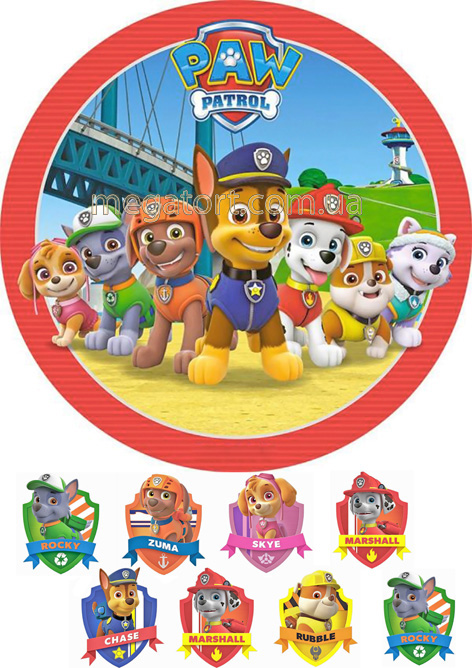 Вафельна картинка "Щенячий патруль №18"