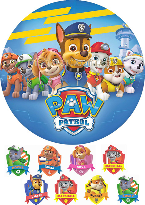 Вафельная картинка "Щенячий патруль №19"