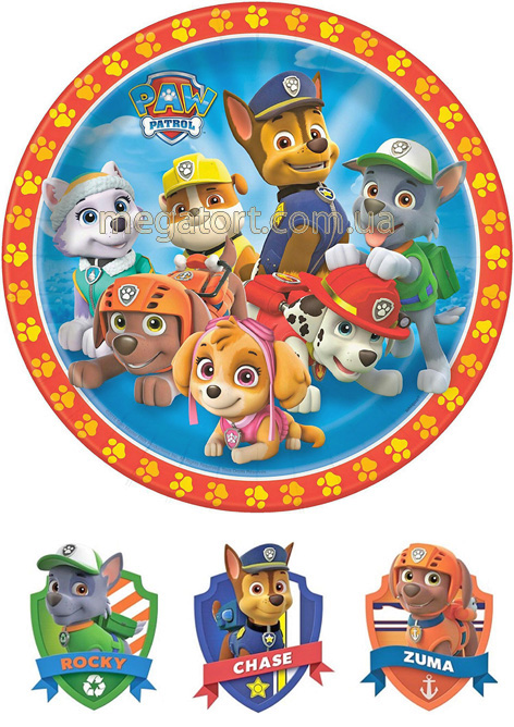 Вафельная картинка "Щенячий патруль №20"