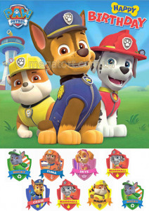 Вафельная картинка "Щенячий патруль №21"