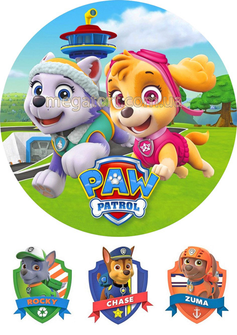 Вафельная картинка "Щенячий патруль №28"