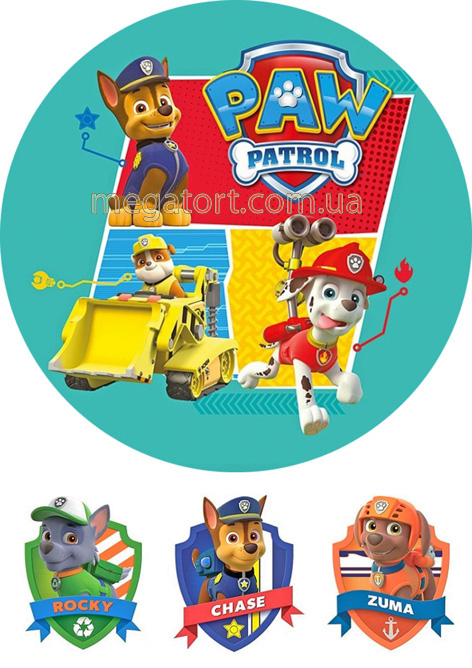 Вафельная картинка "Щенячий патруль №41"
