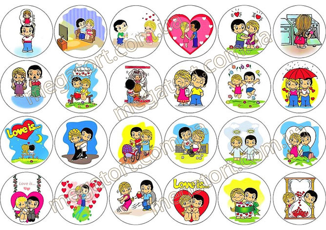 Вафельная картинка для капкейков №211