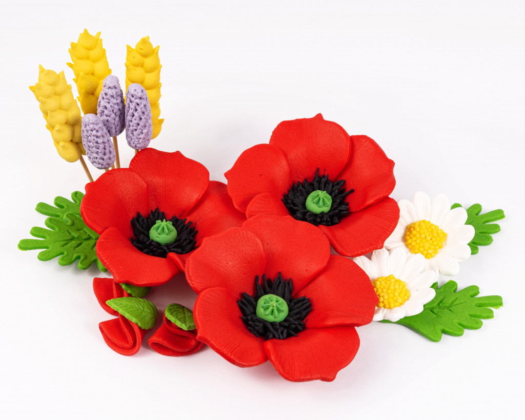 Набор сахарных украшений Праздничные цветы