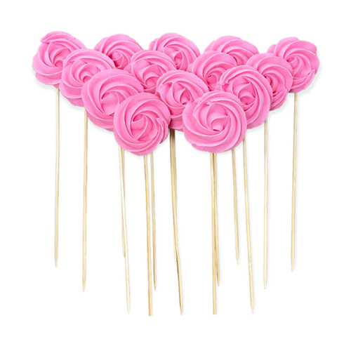 Безе (меренга) на палочке розовое (1шт)