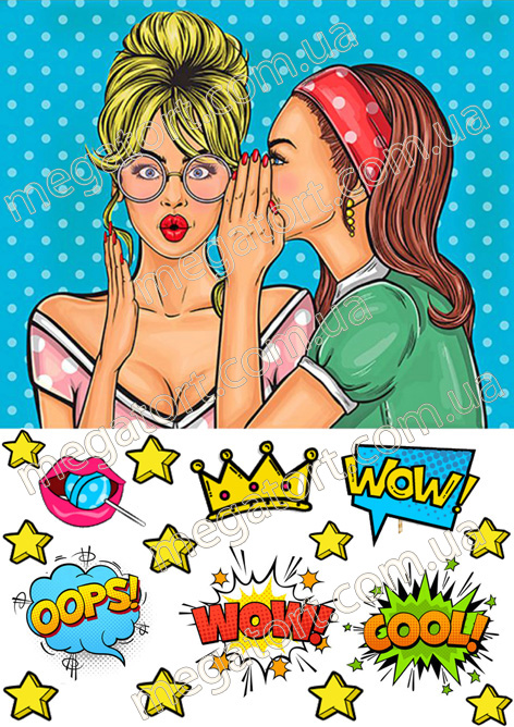 Вафельная картинка "Поп-арт №1"