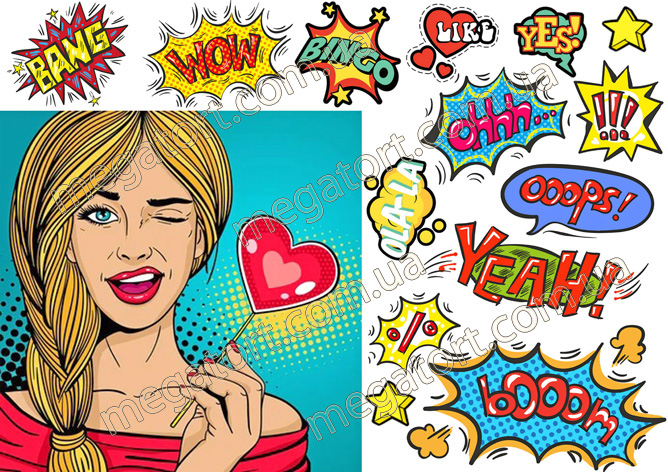 Вафельная картинка "Поп-арт №15"