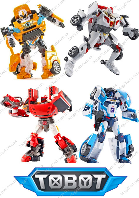 Вафельная картинка для топперов и пряников Тоботы