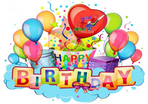 Вафельная картинка "День рождения №64"