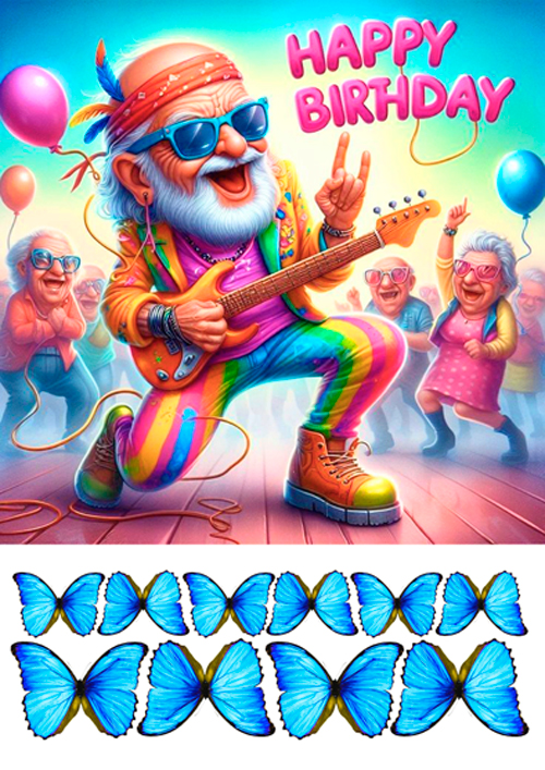 Вафельная картинка "День рождения №78"