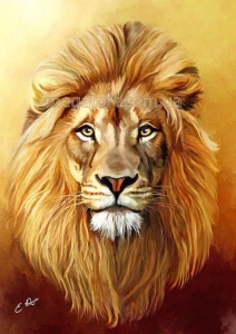 Вафельна картинка "Лев №1"