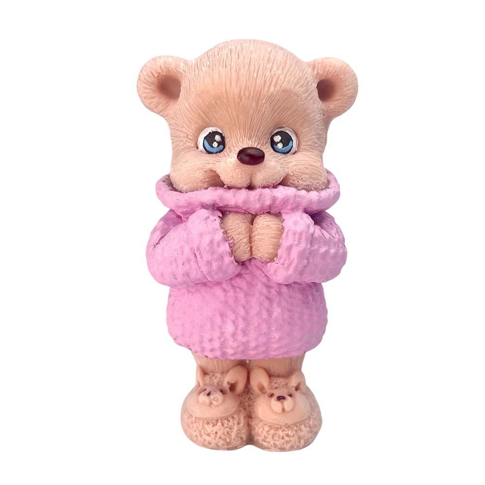 Шоколадная фигурка “Медвежонок в розовой кофточке”
