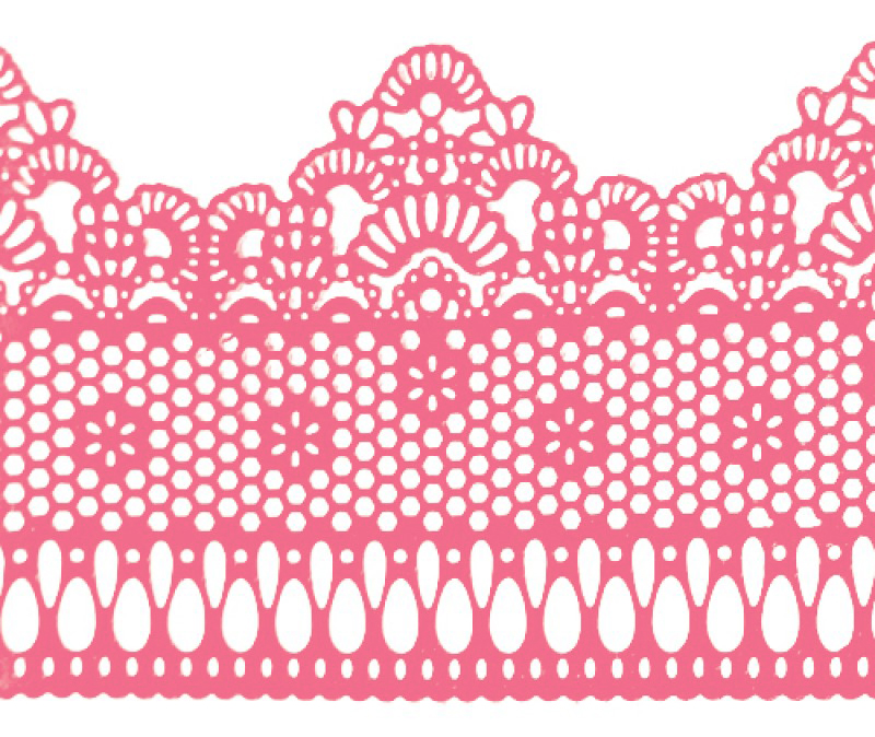 Кружево из айсинга №8 "Розовое"