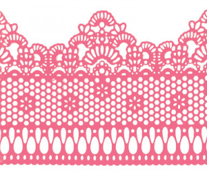 Кружево из айсинга №8 "Розовое"