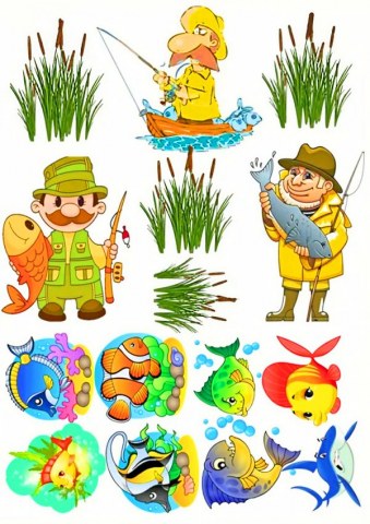 Вафельна картинка для топерів та пряників Для рибалки 317