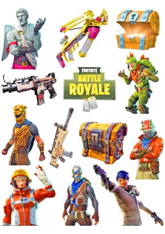 Вафельна картинка для топерів та пряників Battle Royale