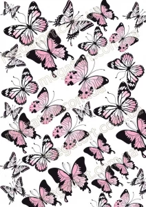 Вафельная картинка "Бабочки №63"