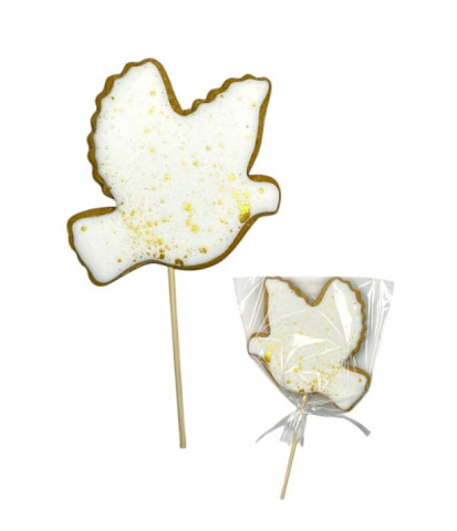 Пряник-топер Пасхальний голуб сяючий